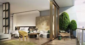 Minibar, wifi gratis y ropa de cama 