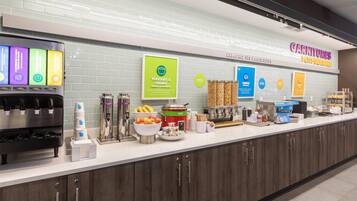 Free daily buffet breakfast