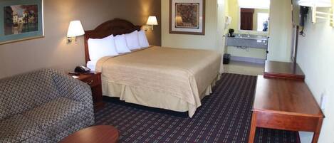 1 slaapkamer, een bureau, een strijkplank/strijkijzer, gratis wifi