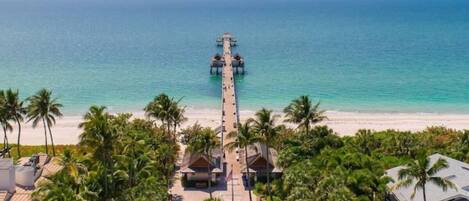 Sun-loungers, beach towels