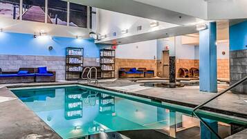 Indoor pool, a heated pool