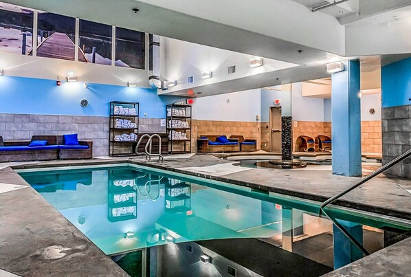 Indoor pool, a heated pool