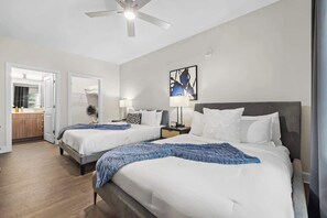 2 bedrooms, iron/ironing board, WiFi, bed sheets