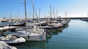 A marina with various boats docked. - Ref: 262 Beach front apartment with amazing terrace and sea views (Fuengirola)