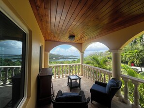 Terrace/patio - Luxury 4 Bedroom Villa St. Croix. Private Pool and Ocean View. Judith's Fancy (Christiansted)