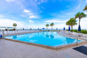 A heated pool