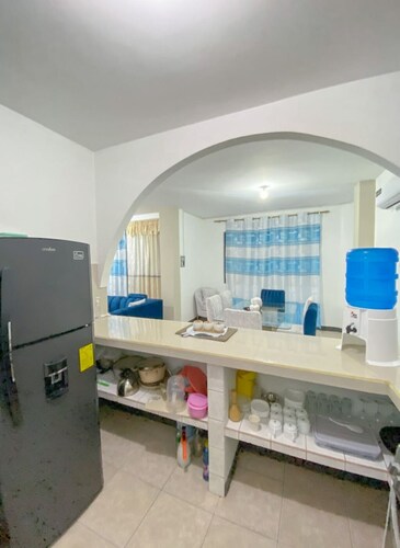 Apartment 2 bedrooms, 6 beds, private balcony, near malecon restaurants
