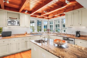 Private kitchen - Lamberth Cottage - Gulf front, access to 4 community pools, fitness center, and tennis courts! (Rosemary Beach)