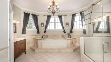 House, Multiple Beds, Patio, Garden View (The Bishops Manor) | Bathroom | Hair dryer, towels