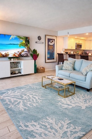 Smart TV, DVD player, books