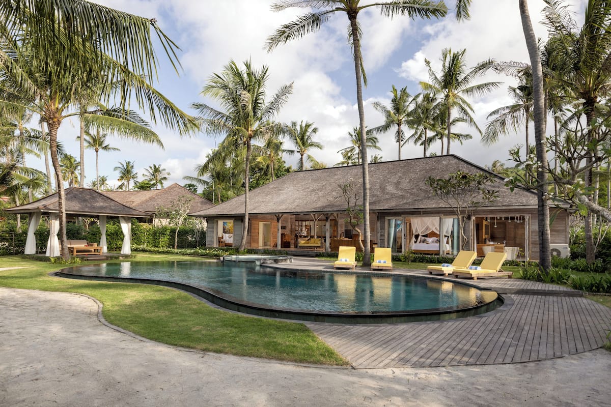 Beach Front Signature President Three Bedroom Pool Villa | 1 bedroom, premium bedding, in-room safe, iron/ironing board