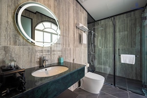 Double or Twin Room, City View | Bathroom | Free toiletries, hair dryer, slippers, towels