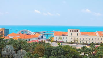 Premium bedding, memory-foam beds, in-room safe, desk