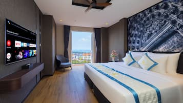 Premium bedding, memory-foam beds, in-room safe, desk