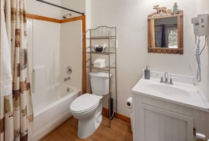 Hair dryer, towels