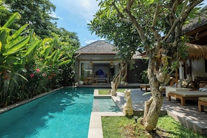 Outdoor pool, pool umbrellas, pool loungers - Villa Pacha Seminyak (Seminyak)