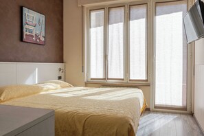 Apartemen | 1 kamar tidur, ruang kerja ramah laptop, dan seprai linen