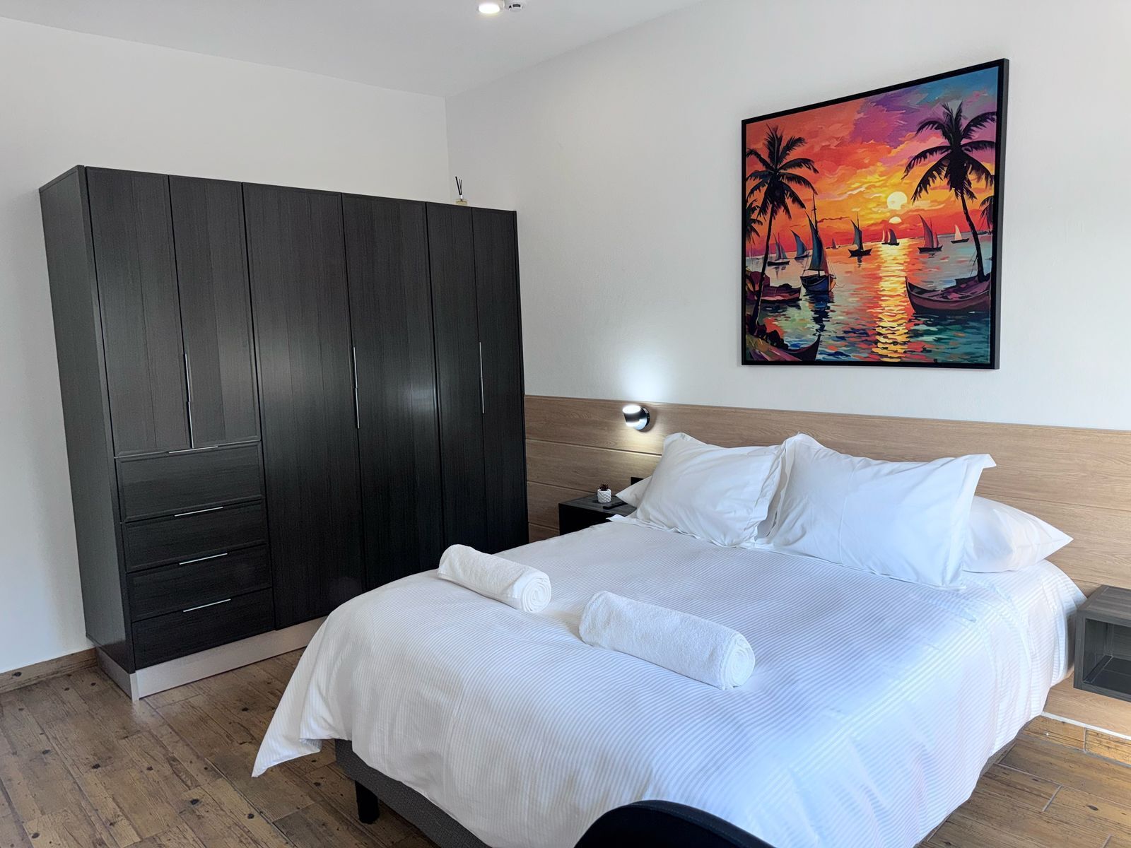 1 slaapkamer, een bureau, een strijkplank/strijkijzer, gratis wifi