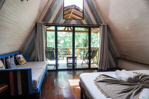 Cabane Supérieure, vue plage