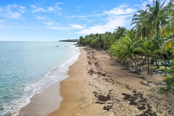 En la playa 