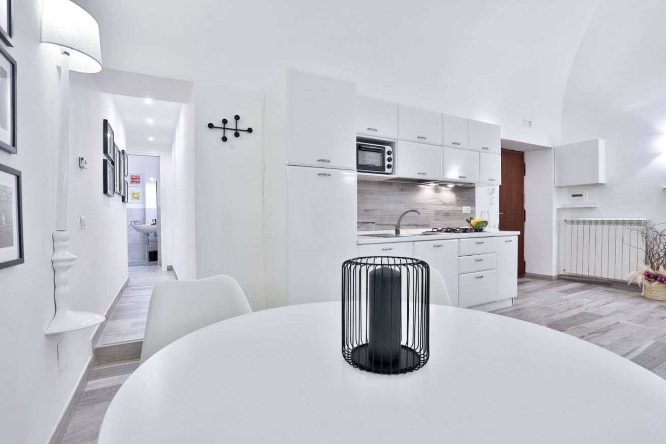 Fridge, stovetop, cookware/dishes/utensils