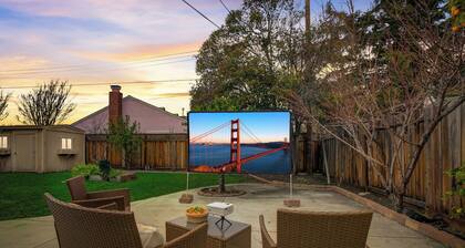CozyStay w/Outdoor Movie near ApplePark/Nvidia/Westfield Valley Fair