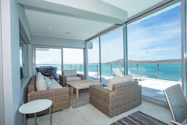 Deluxe Villa, Lagoon View | Terrace/patio - The View Langebaan with Heated Pool (Langebaan)