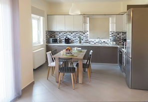 Apartment, 3 Bedrooms, Balcony, Garden View | Dining room - Tzei House - 5min Drive to Beach (Chania)