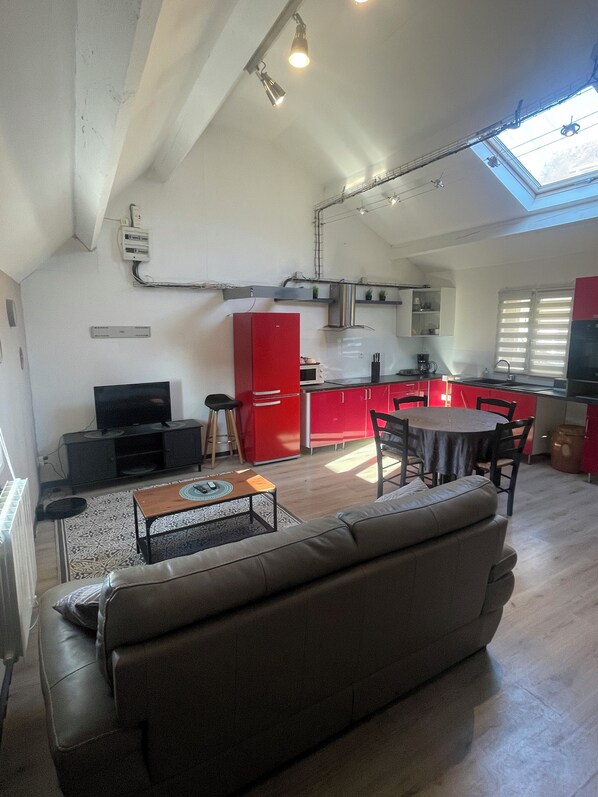 Living area - The house downstairs (Naours)