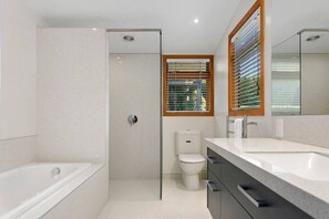 Hair dryer, towels