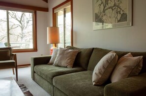 TV connectée, livres, chaîne hi-fi