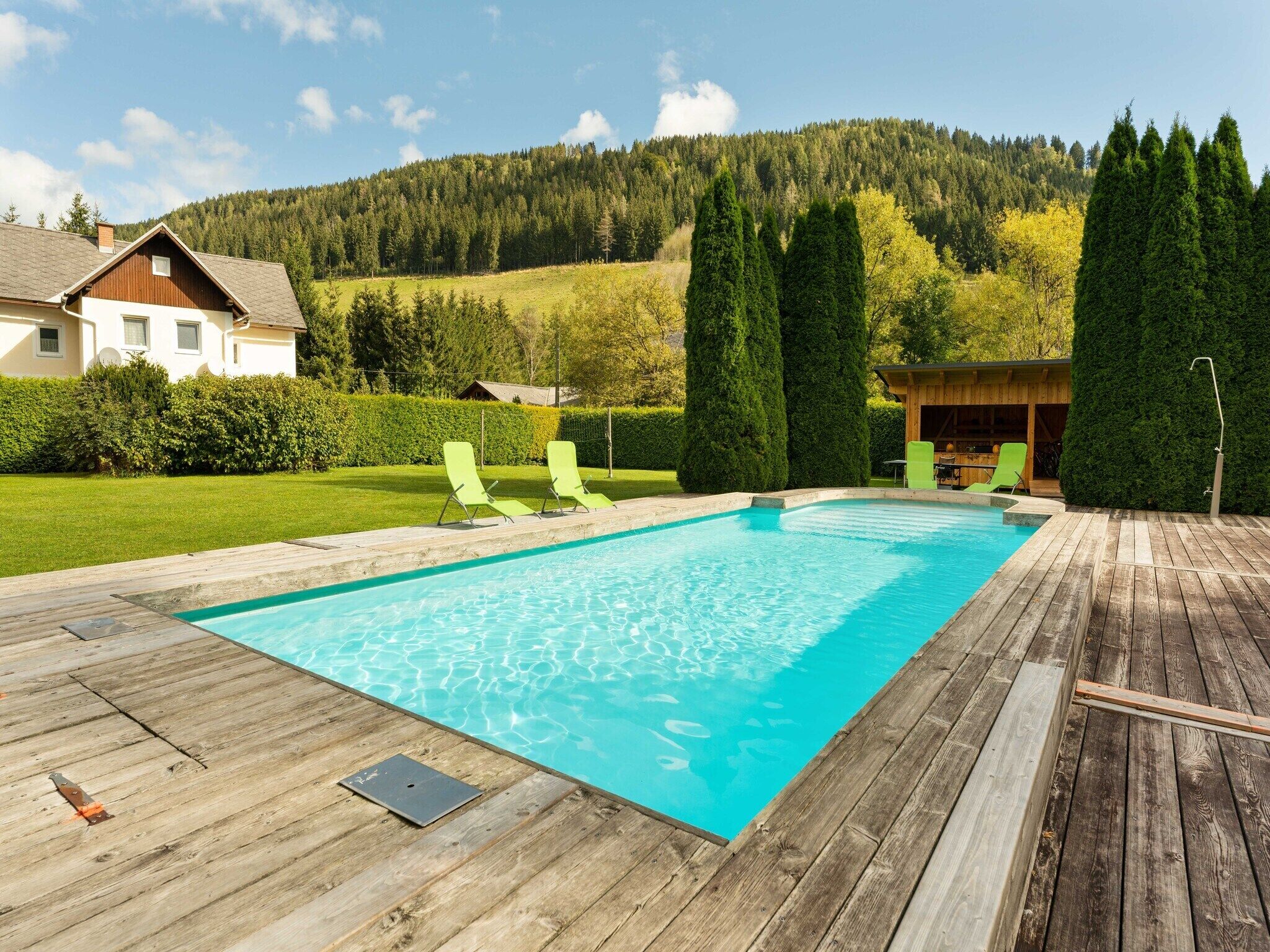 A heated pool
