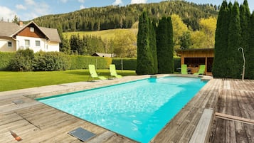 A heated pool