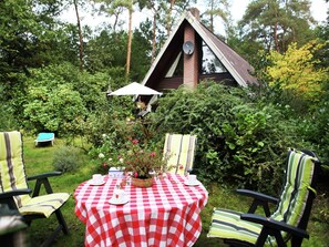 Outdoor dining - Spacious Holiday Home in Eersel with Open Fire (Eersel)