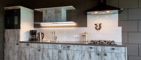 Fridge, oven, stovetop, dishwasher