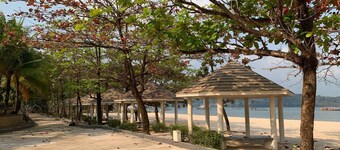 Private Bungalows with direct access to private beach and peaceful garden.