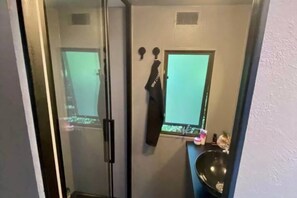 Shower, hair dryer - Lovely chalet in De Pol with garden (De Pol)