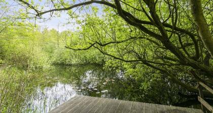 Tente glamping aux Pays-Bas avec véranda