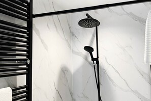 Shower, hair dryer