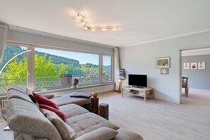 TV, fireplace, DVD player - Apartment 'Kuckuckslockennest' with Mountain View, Private Terrace and Wi-Fi (Seebach)