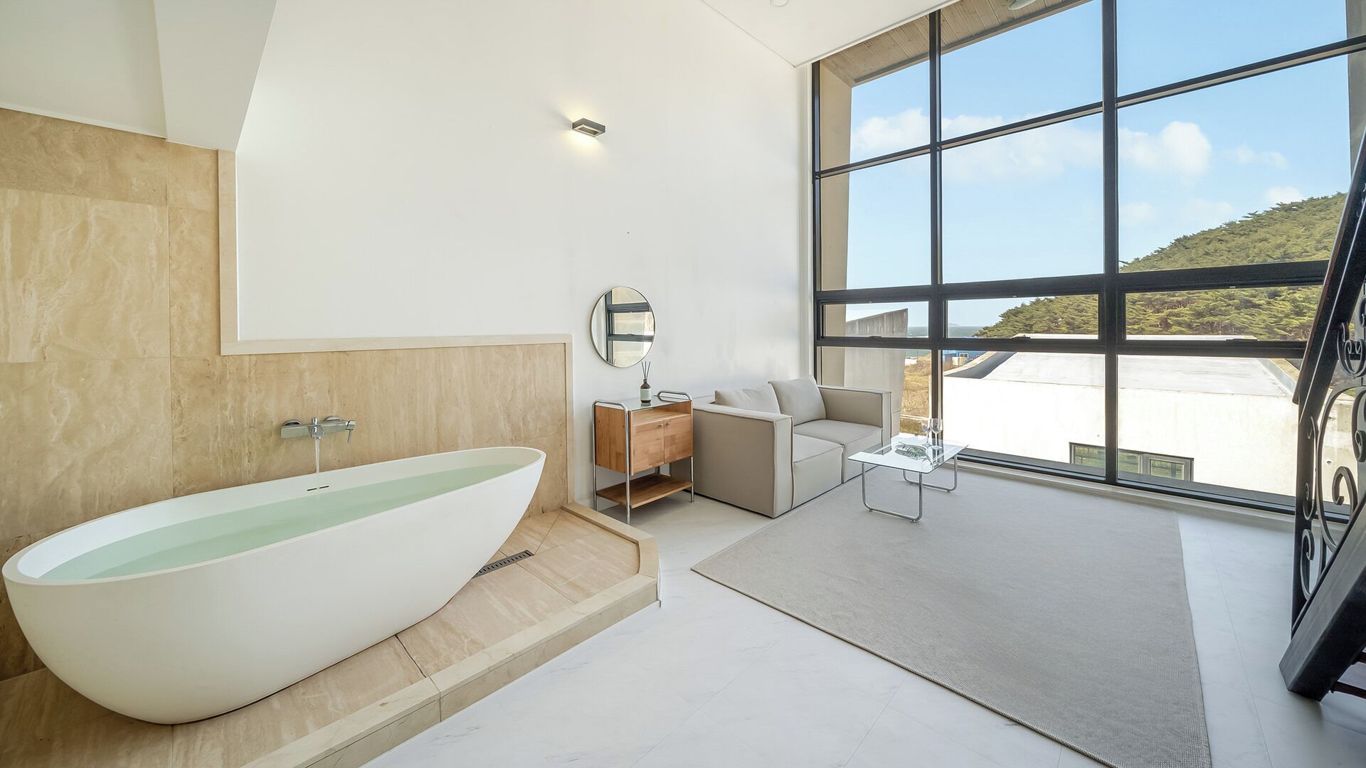 Basic-rum - 1 sovrum (A104(2F / European Whirlpool Tub)) | 1 sovrum och gratis wi-fi