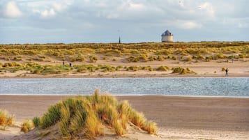 Vlak bij het strand