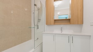 Shower, hair dryer