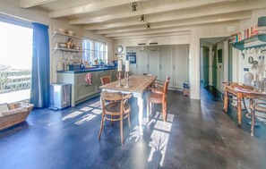 Fridge, oven, dishwasher, coffee/tea maker