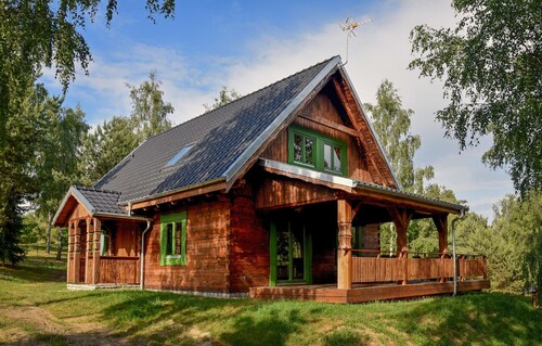 Nice home in Czaplinek with lake view