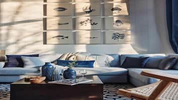 Televisie en een open haard