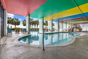 Indoor pool, a heated pool