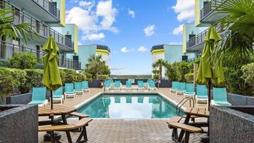Indoor pool, a heated pool