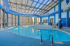 Indoor pool, a heated pool
