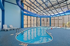 Indoor pool, a heated pool